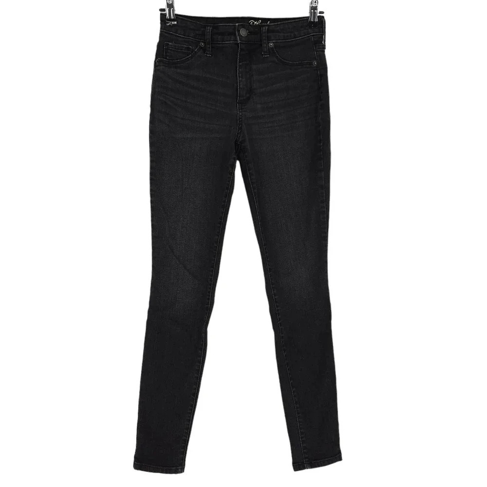 Universal Thread Skinny Jegging Jeans Black High Rise Dark Wash Denim